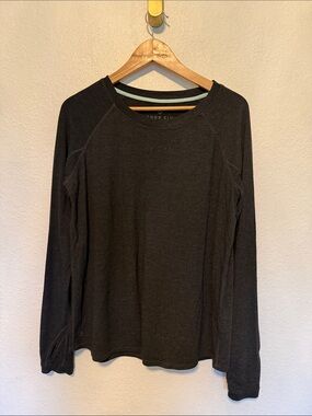 Free Fly Apparel Mens Long Sleeve Gray Bamboo Tee Shirt Size XLarge